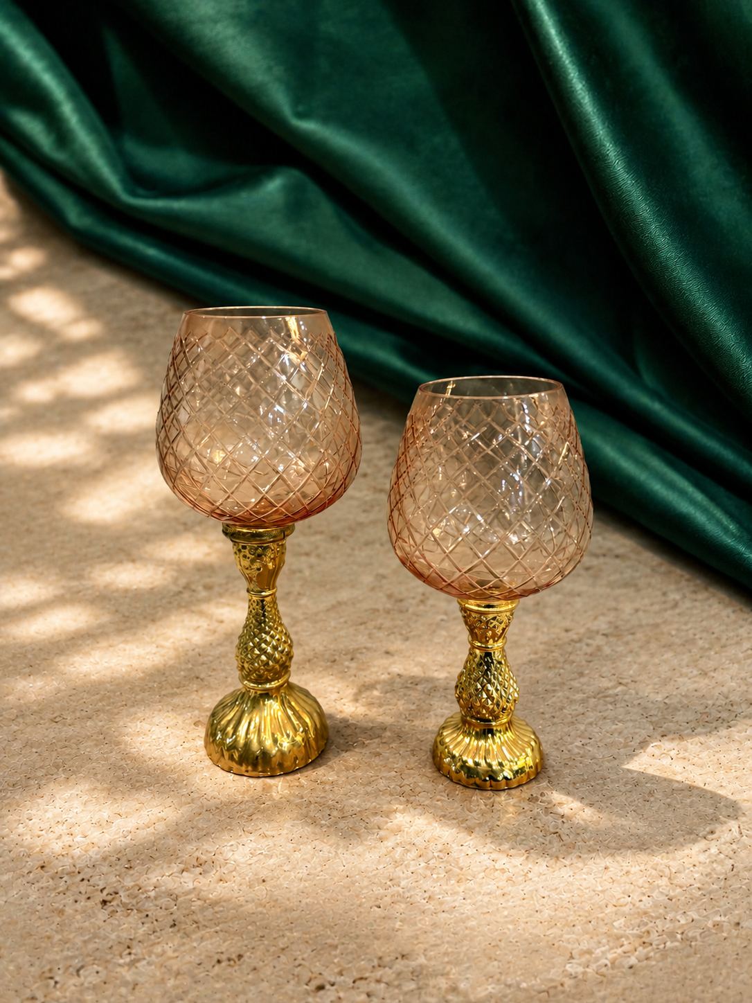 Ananas Votive Pair